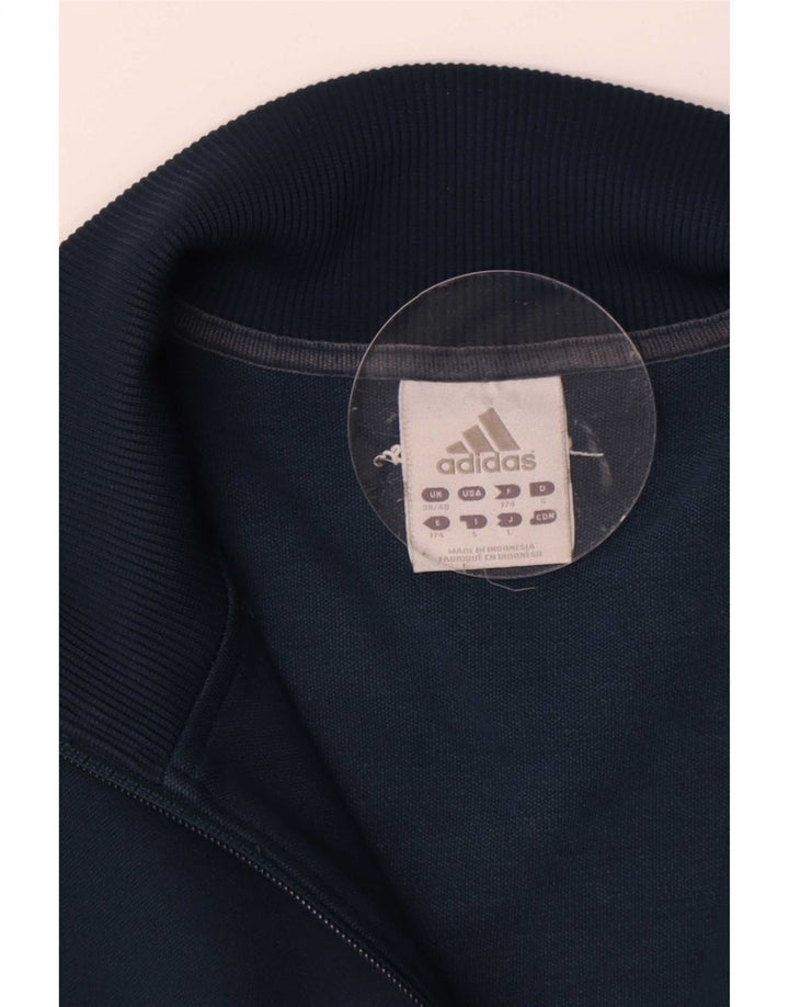 Giacca da tuta da uomo Adidas UK 38/40 Medium Blu Navy Poliestere