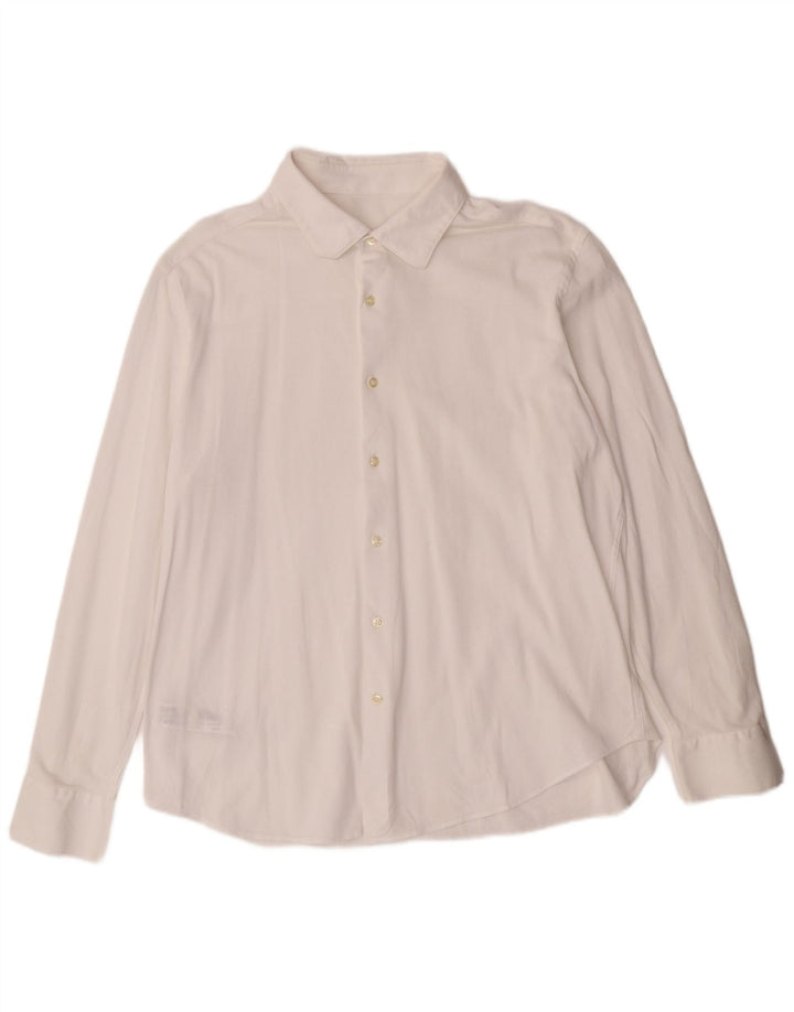 Camicia da uomo Massimo Dutti 2XL Cotone bianco