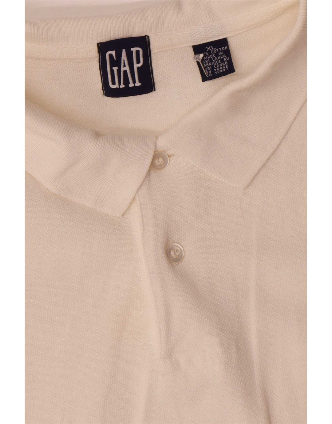 Polo da uomo Gap XL in cotone bianco