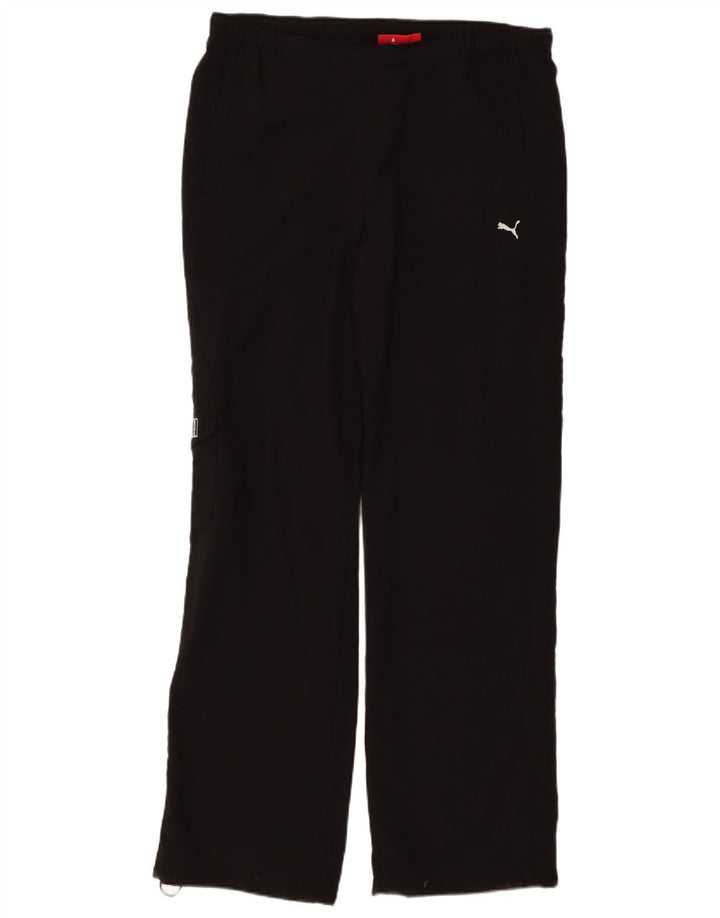 Pantaloni da tuta cargo da donna Puma UK 18 XL poliestere nero