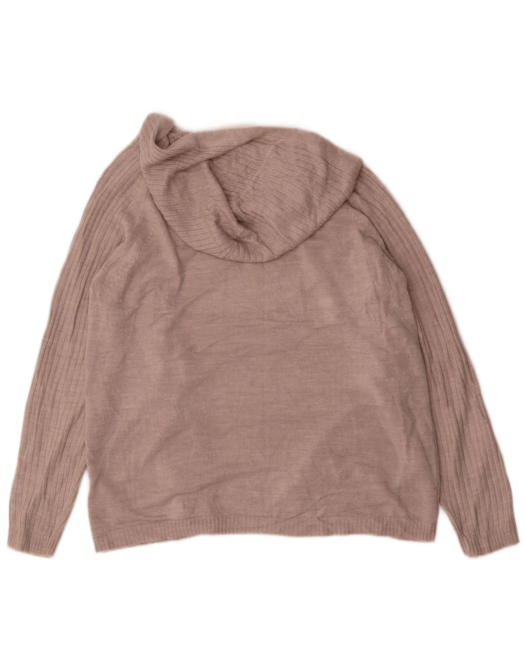 Maglione cardigan aperto con cappuccio da donna Marks & Spencer UK 14 Beige medio
