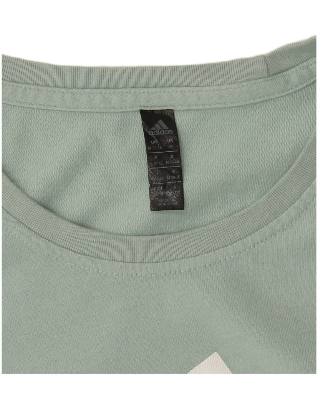 Top grafico da donna ADIDAS manica lunga UK 12/14 Verde medio