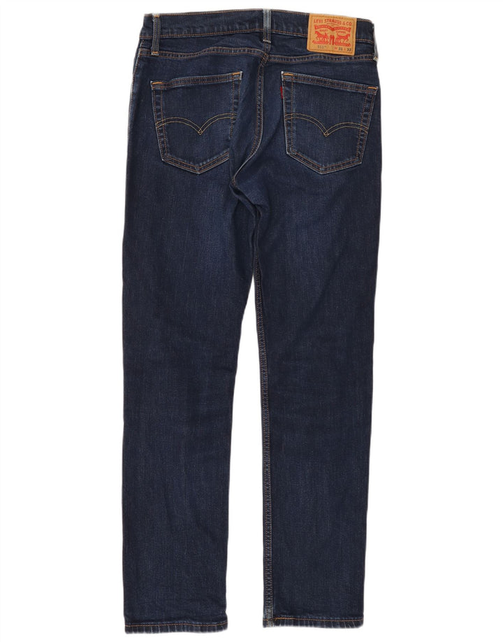 Levi's Uomo 511 Slim Jeans W31 L32 Blu Navy Cotone