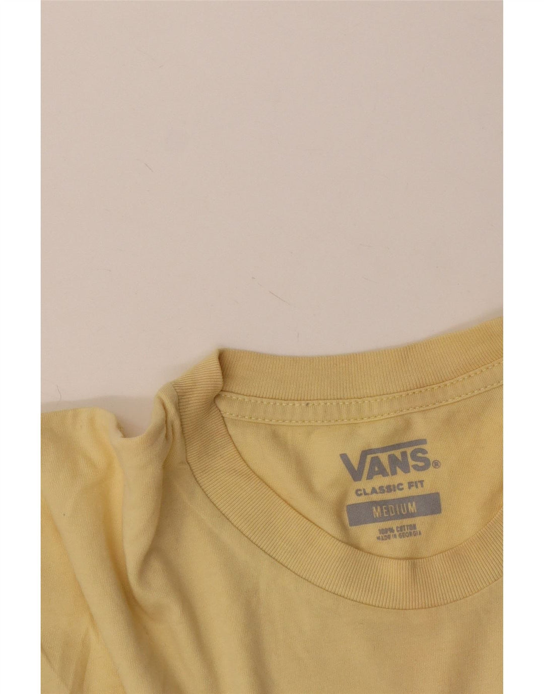 Maglietta da uomo Vans Classic Fit in cotone giallo medio