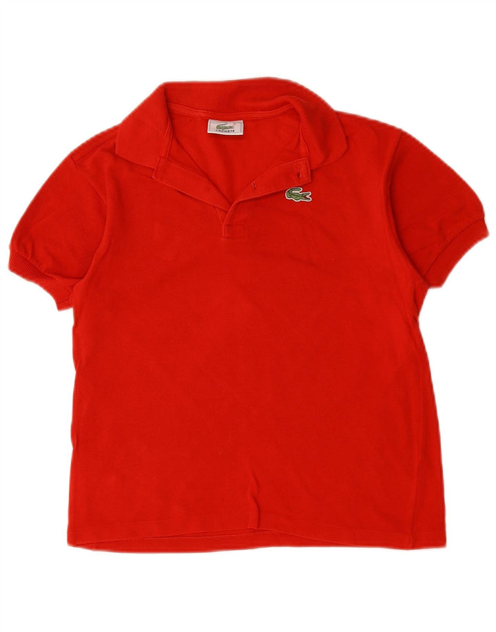Polo Lacoste da bambino 9-10 anni in cotone rosso