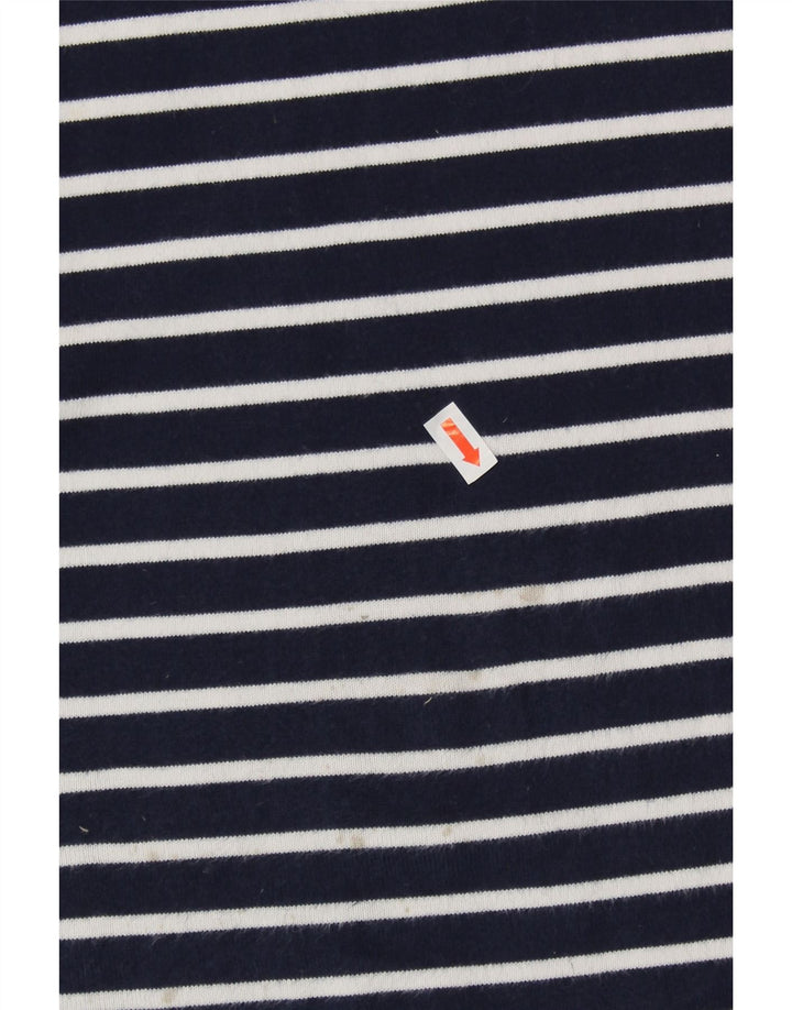 JOULES Abito T-shirt da donna UK 16 Grande cotone a righe blu navy nautico