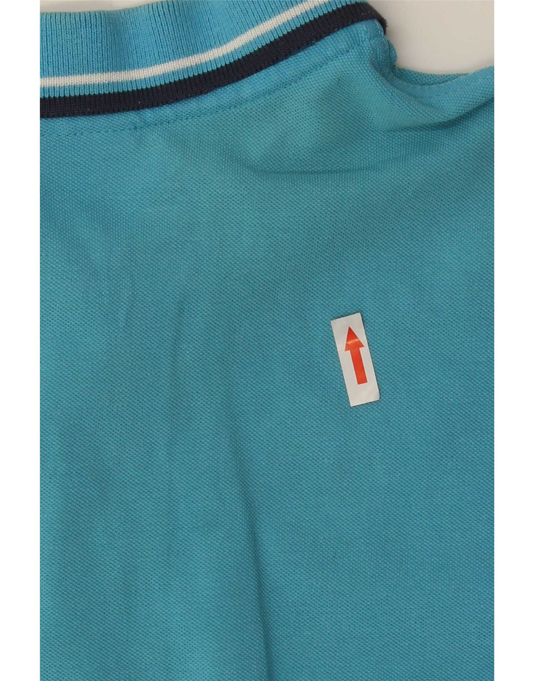 Polo da uomo Lotto in cotone rigato blu medio