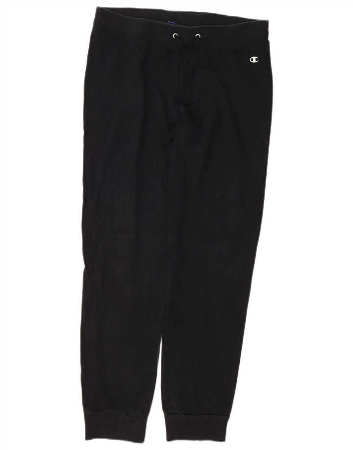 CHAMPION Pantaloni da tuta da donna Joggers UK 16 Large Nero Cotone
