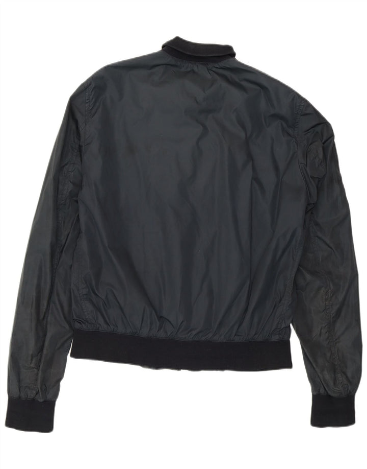 CESARE PACIOTTI 4US Giubbotto bomber grafico da donna IT 46 Large Blu Navy