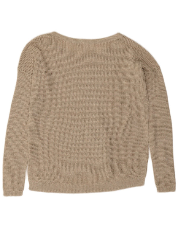 Maglione Hollister da donna oversize con scollo a barca UK 14 Beige medio