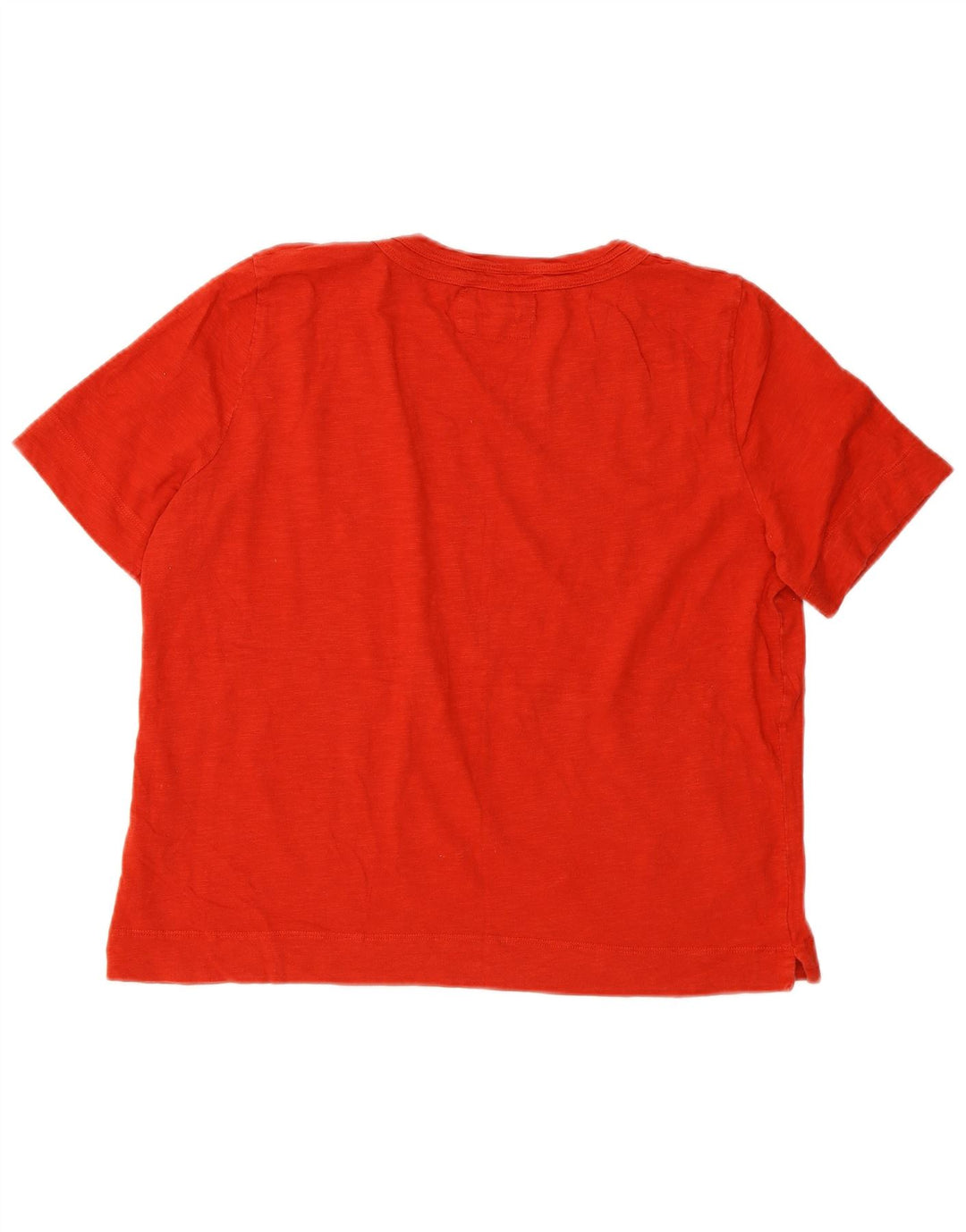 T-shirt corta da donna Whistle UK 14 grande cotone rosso
