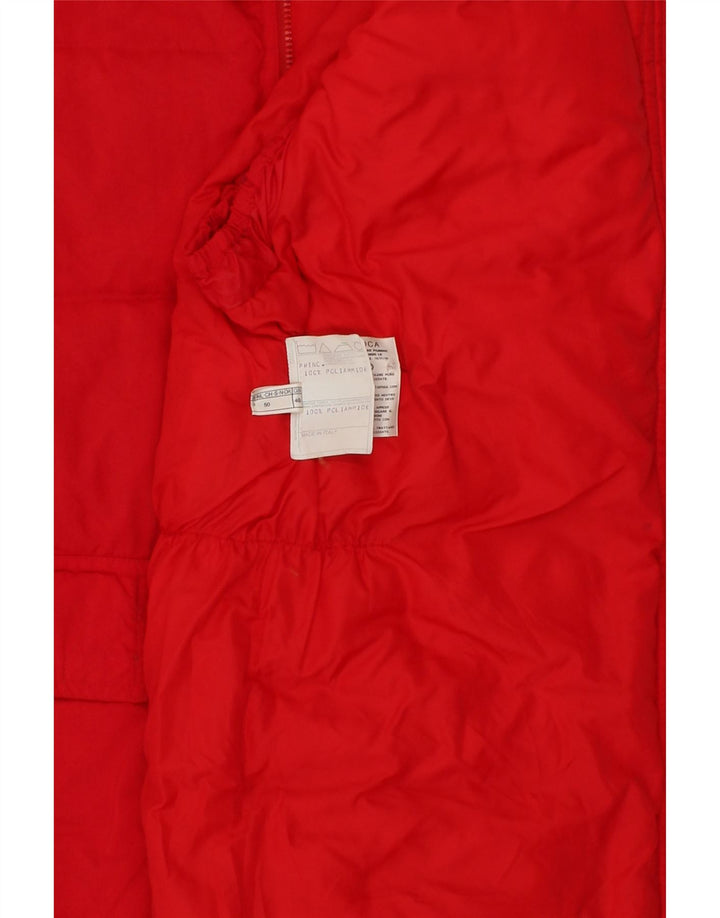 BELFE Mens Padded Jacket IT 50 Large Red Polyamide Vintage Belfe and Second-Hand Belfe from Messina Hembry 
