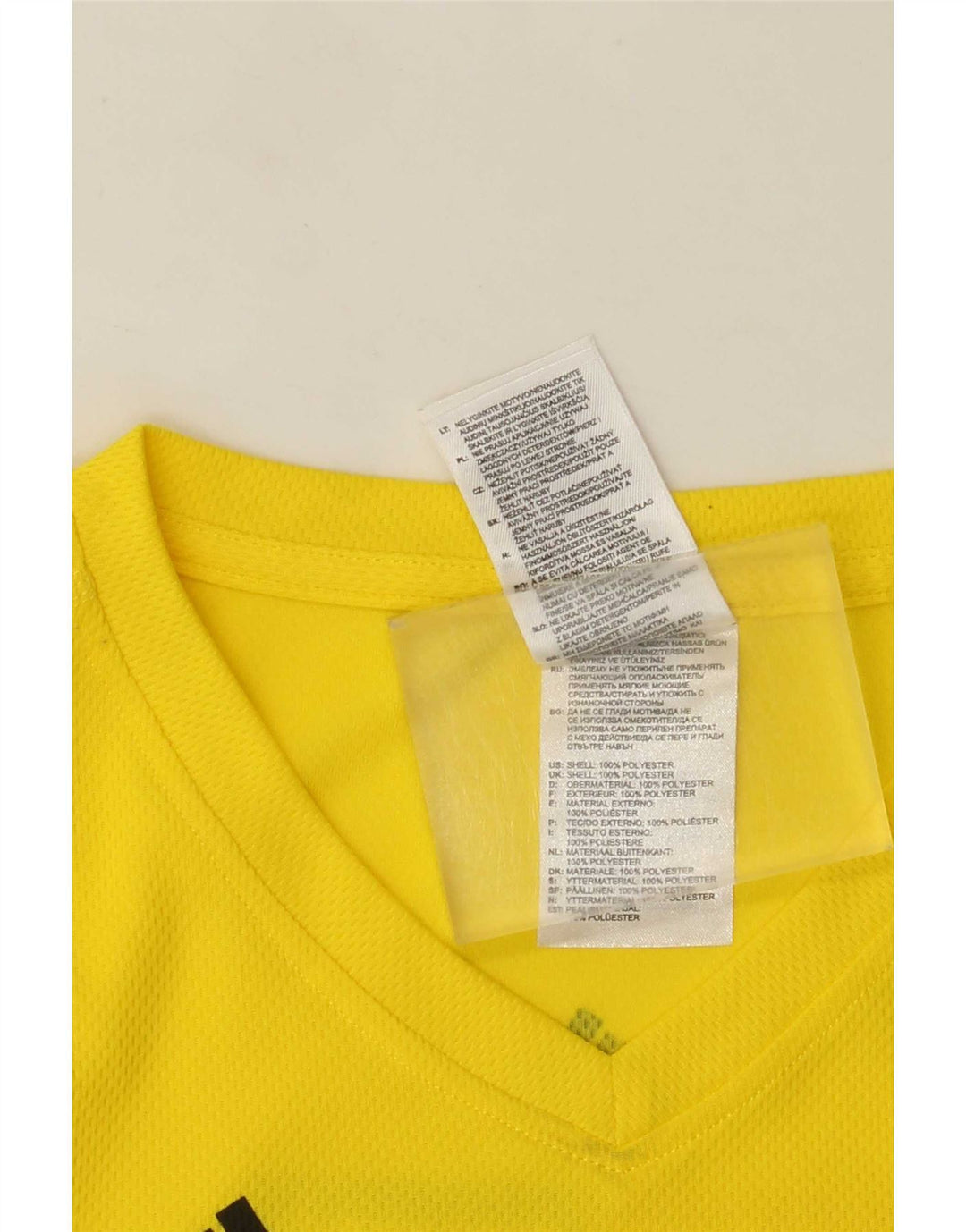 T-shirt grafica Adidas Climalite da donna Top UK 10 Small Giallo Poliestere
