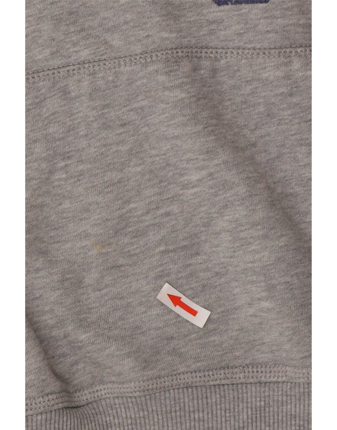 Felpa con cappuccio grafica da donna Superdry UK 14 Cotone grigio medio