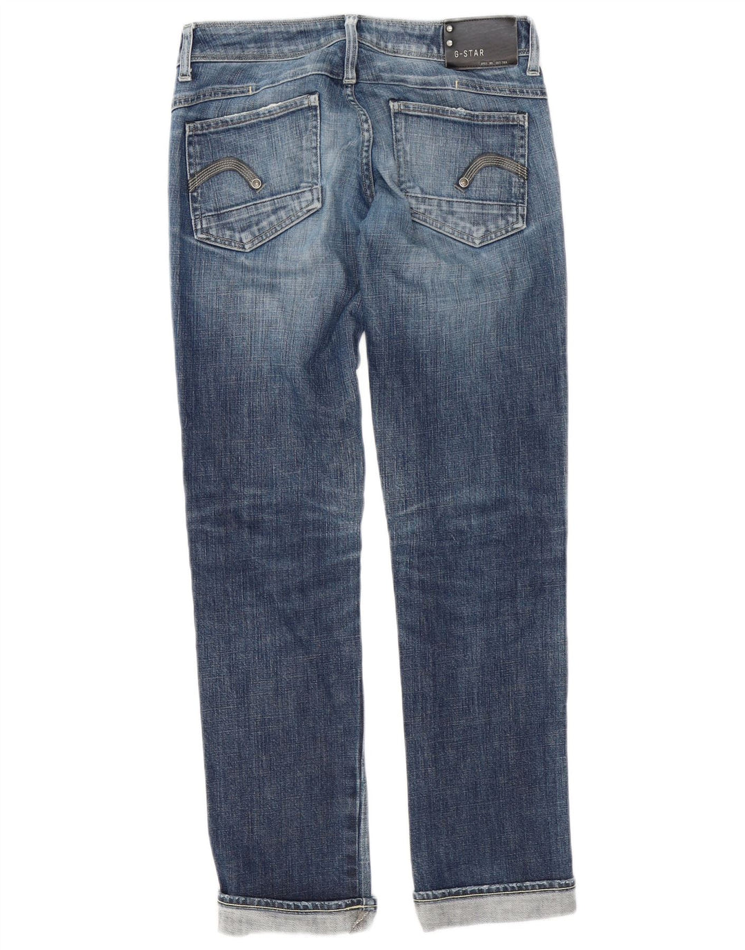 Jeans dritti da donna G-Star W28 L34 cotone blu