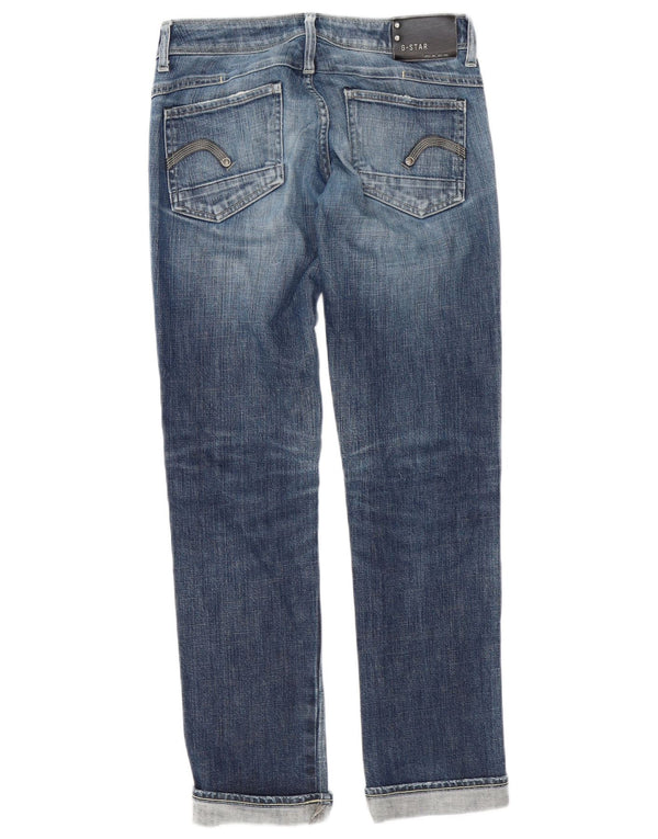 Jeans dritti da donna G-Star W28 L34 cotone blu