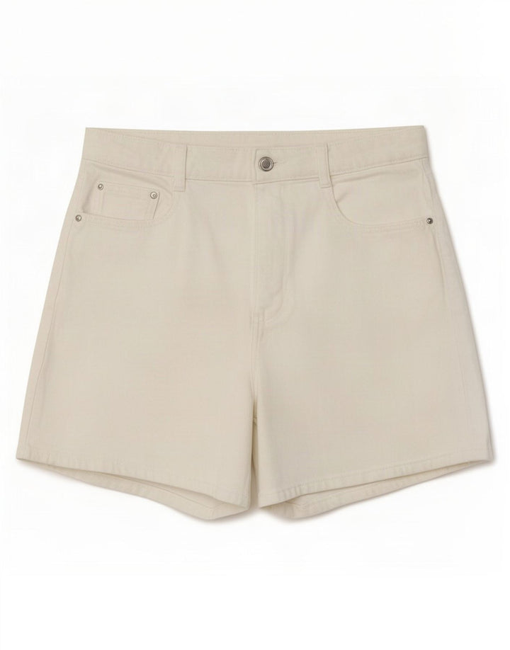 Pantaloncini di jeans da donna Zara EU 40 medi W30 bianchi