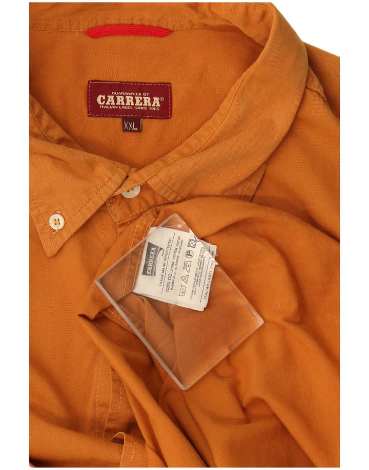 Camicia Carrera Uomo 2XL Cotone Arancione