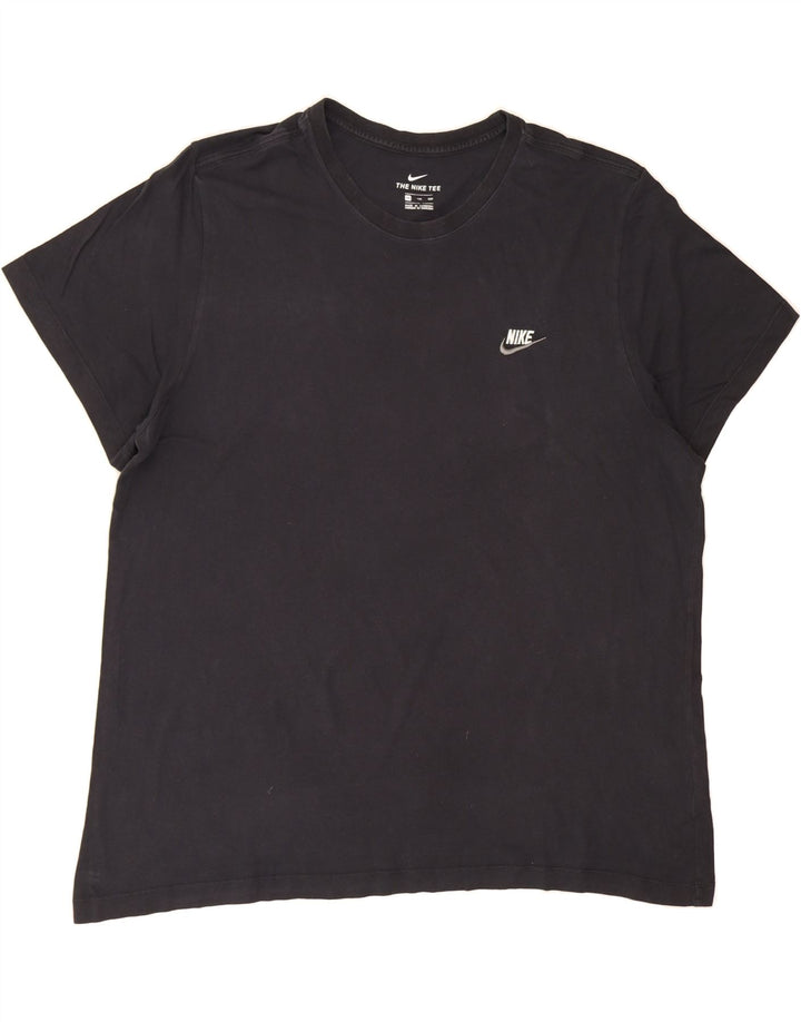 NIKE Mens T-Shirt Top 2XL Black Cotton Vintage Nike and Second-Hand Nike from Messina Hembry 