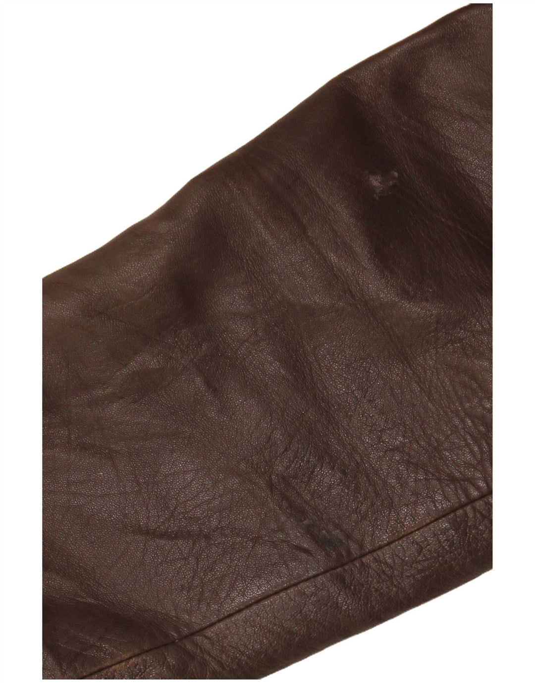 Giacca in pelle da donna VINTAGE UK 14 Pelle a rombi/diamante marrone medio