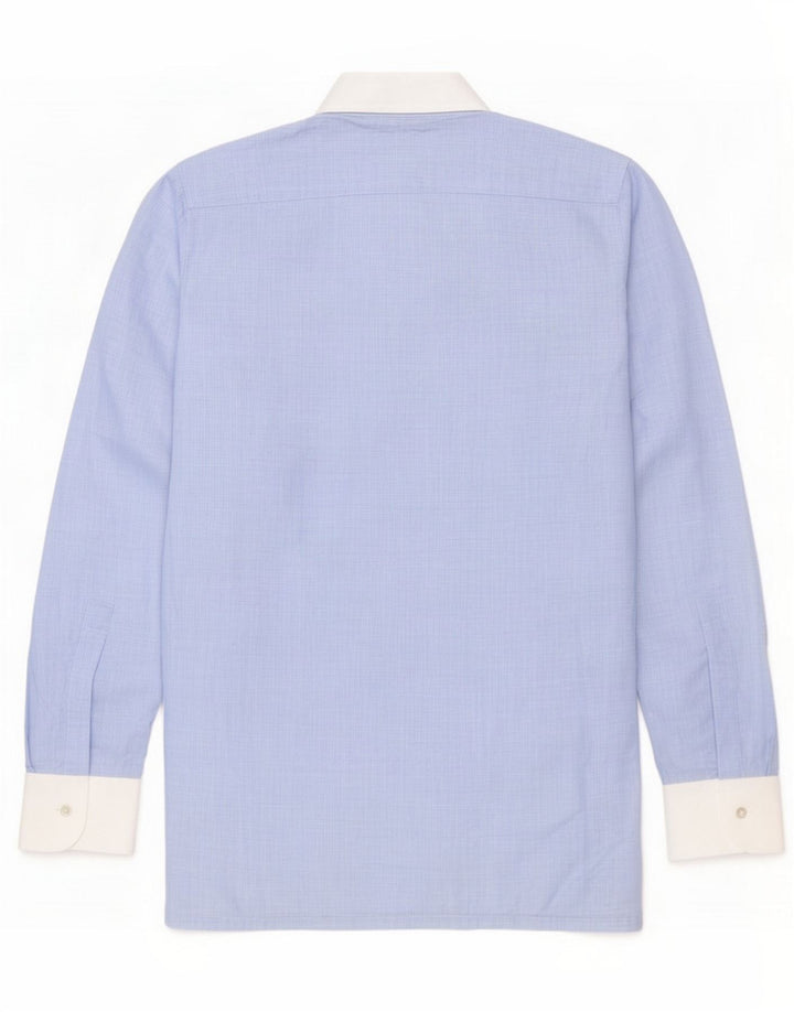 St. Camicia da uomo Bernard Taglia 15 38 Poliestere blu medio