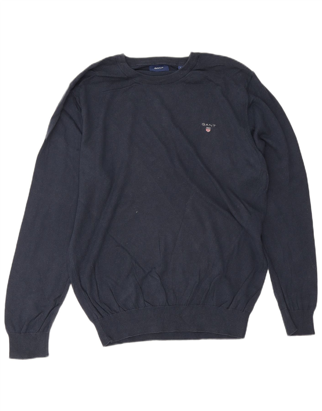 Gant Maglione da uomo con scollo a barchetta, grande, blu navy