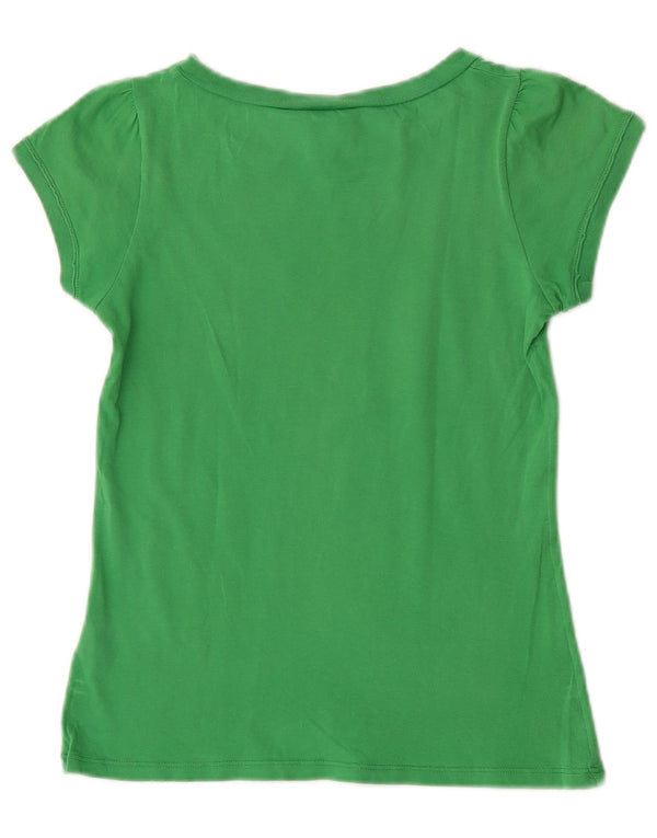 T-shirt grafica per ragazze Benetton Peanuts Top 10-11 anni XL in cotone verde