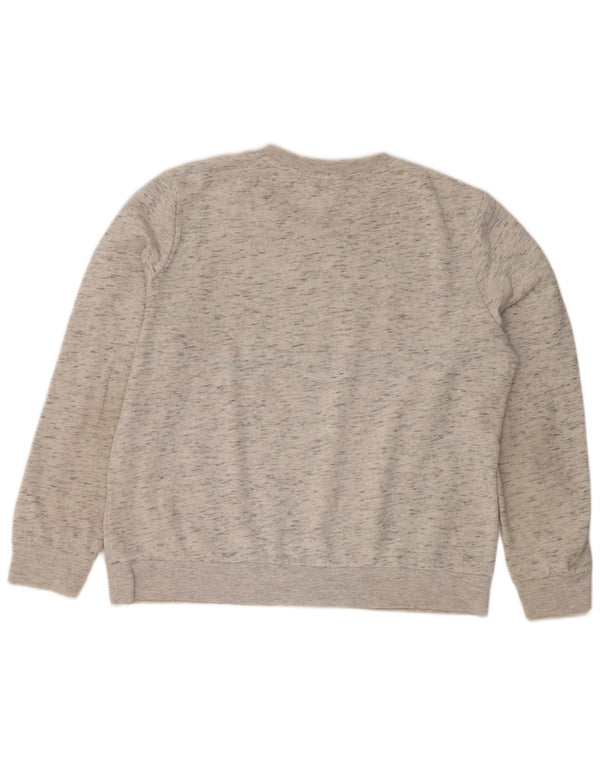 Felpa grafica da donna Tommy Hilfiger Maglione UK 12 Grigio medio chiazzato