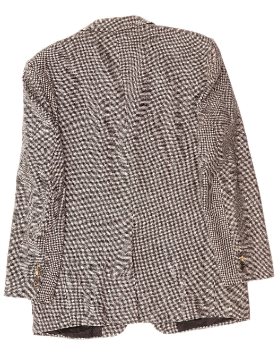 KARL LAGERFELD Giacca blazer a 3 bottoni da uomo UK 40 grande lana grigia