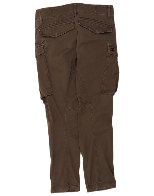 G-Star Mens Tapered Cargo Trousers W31 L30 Khaki Cotton
