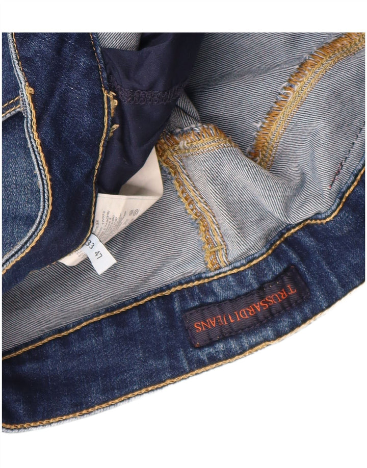 Jeans Slim Donna Trussardi W33 L27 Blu Cotone
