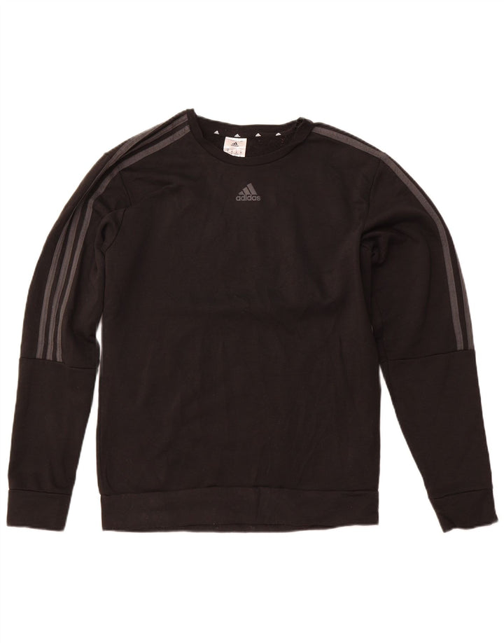 Felpa da uomo ADIDAS maglione medio nero poliestere