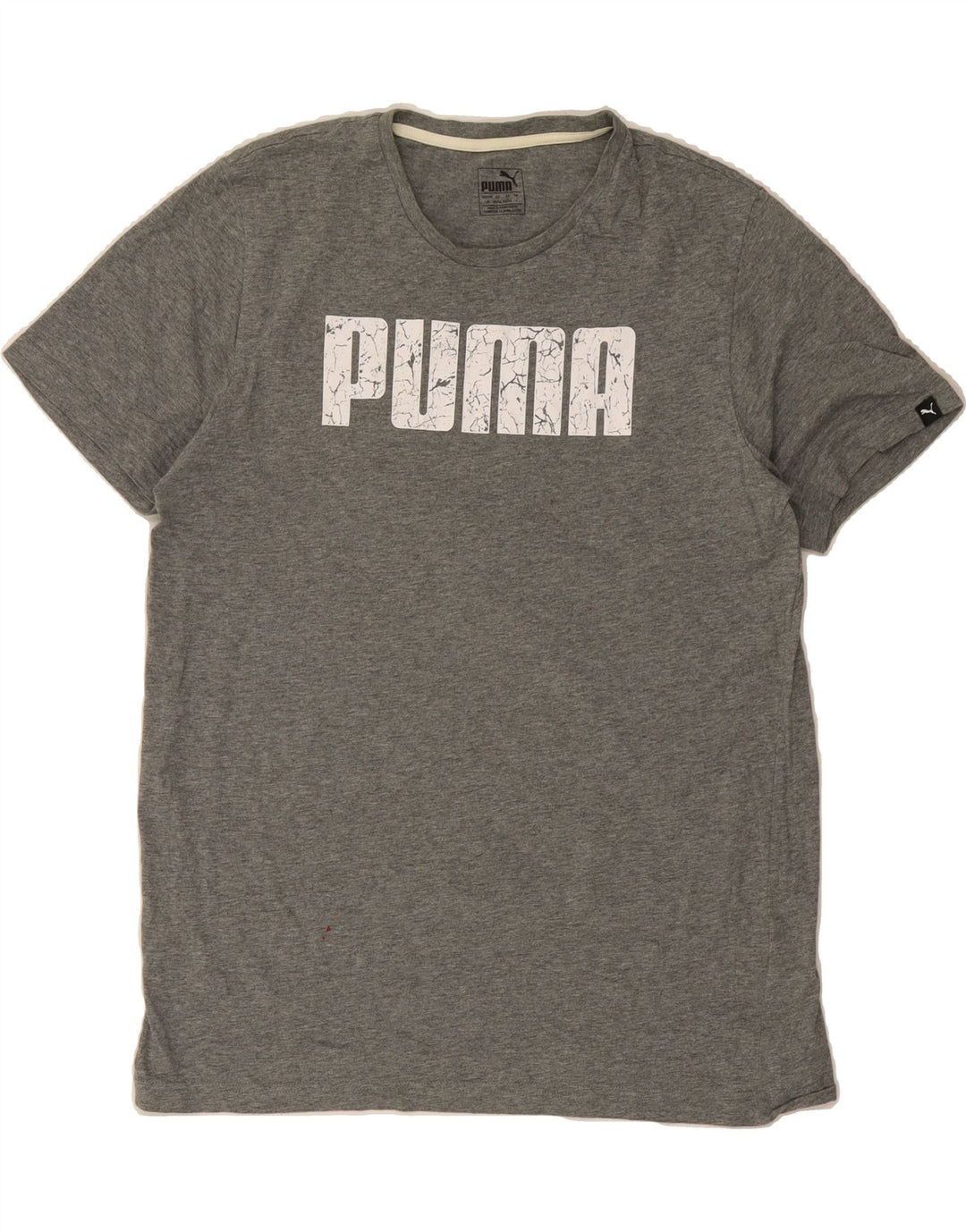 PUMA Mens Graphic T-Shirt Top Large Grey Cotton Vintage Puma and Second-Hand Puma from Messina Hembry 
