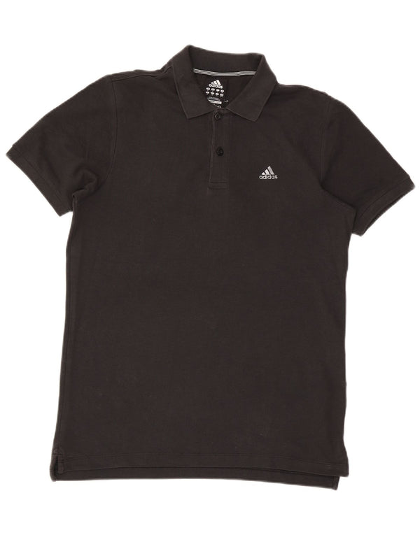 Polo Adidas Clima 365 da uomo in cotone nero medio