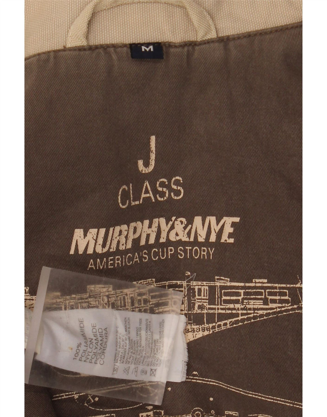 Giacca a vento da uomo Murphy & Nye UK 38 Nylon beige medio