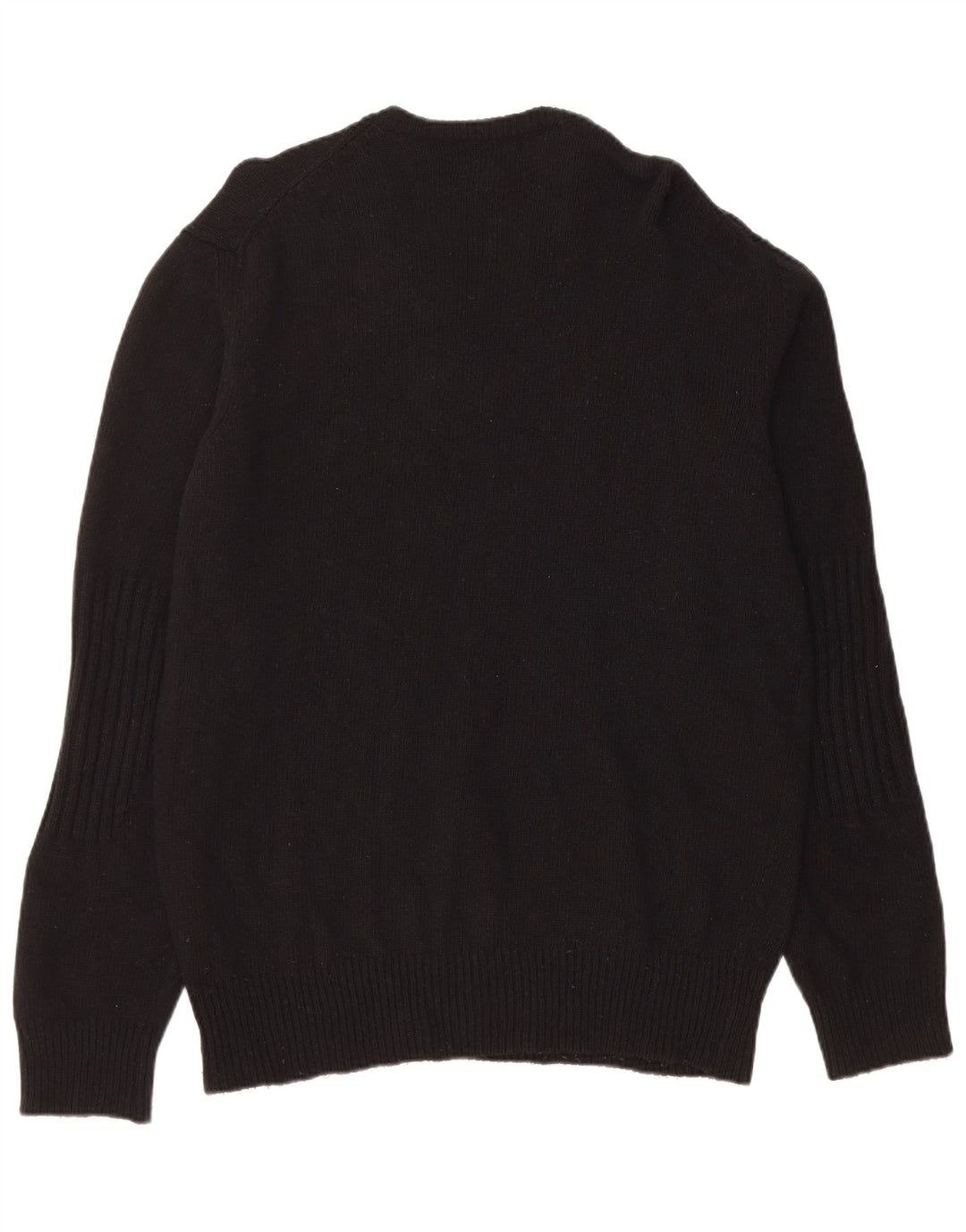 Maglione maglione girocollo con grafica da uomo Woolrich XL lana nera