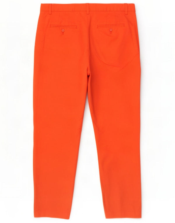 Marks & Spencer Pantaloni Capri slim fit da donna UK 10 Small W28 L23 Arancione