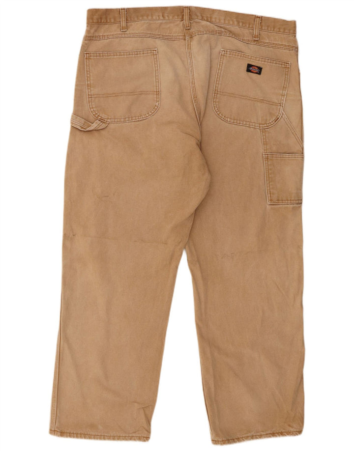 Pantaloni cargo dritti da uomo Dickies W42 L30 in cotone beige