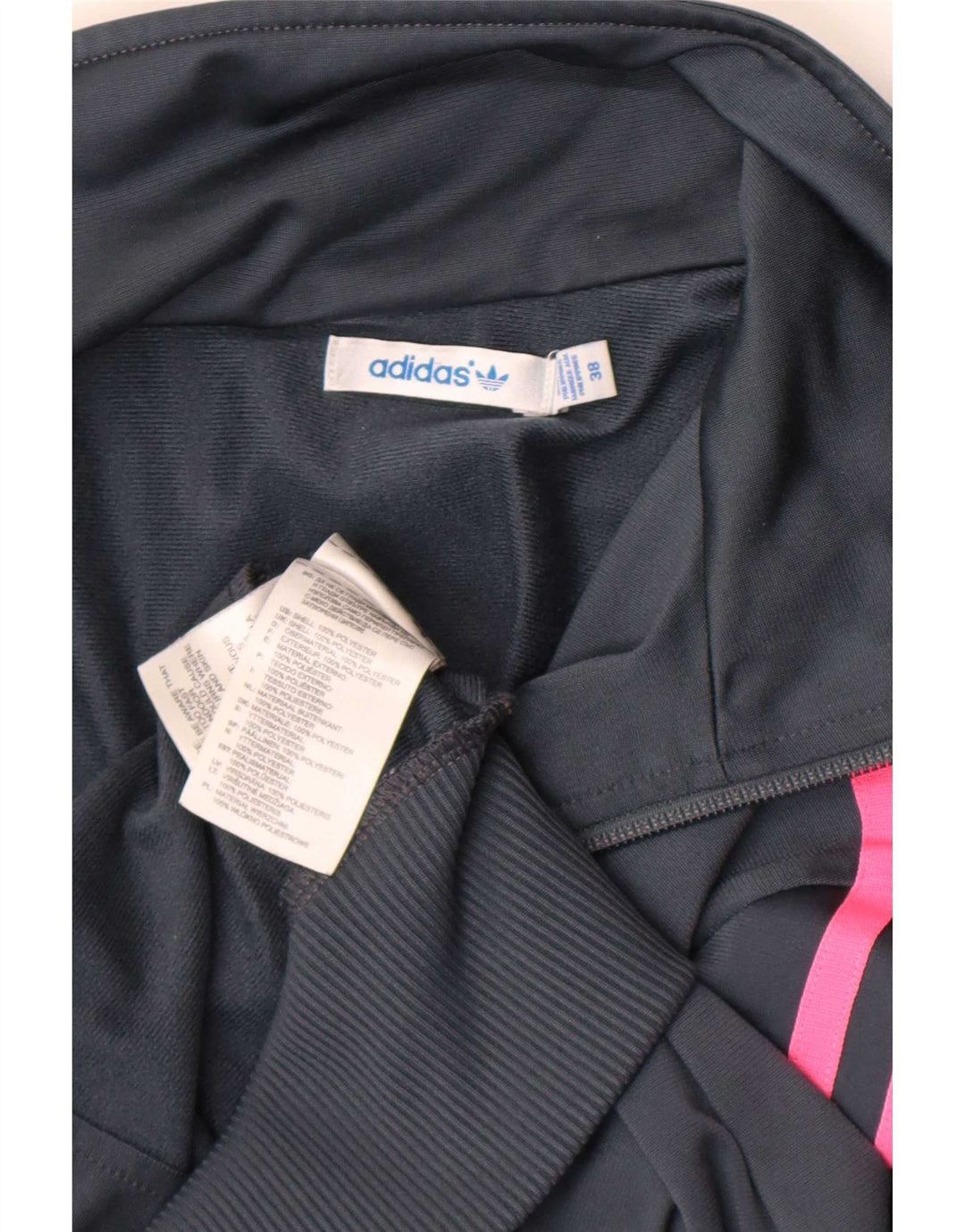 Giacca da ginnastica da donna Adidas EU 38 piccola poliestere grigio