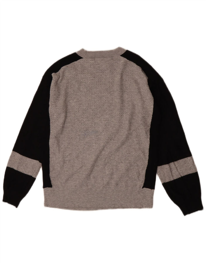 Maglione maglione girocollo da donna Marks & Spencer UK 10 piccolo grigio