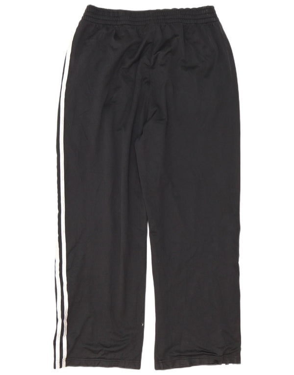 Pantaloni da tuta da uomo Adidas Large neri in poliestere sportivo