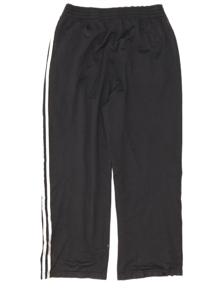 Pantaloni da tuta da uomo Adidas Large neri in poliestere sportivo