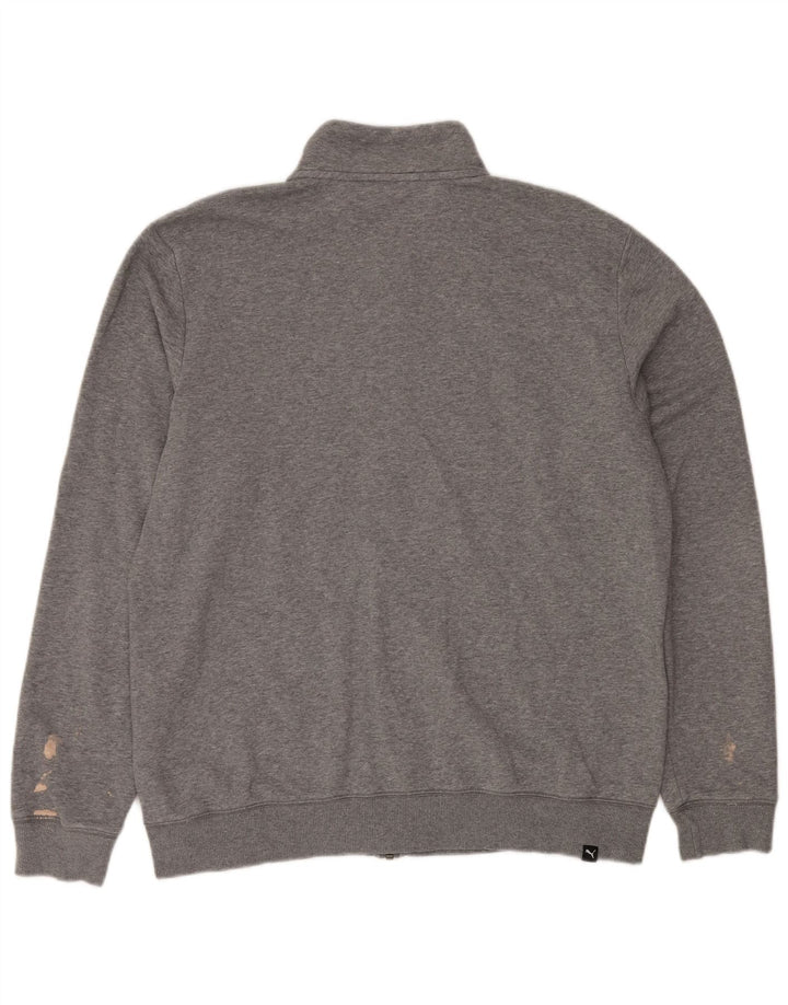 Giacca da ginnastica grafica da uomo Puma XL in cotone grigio