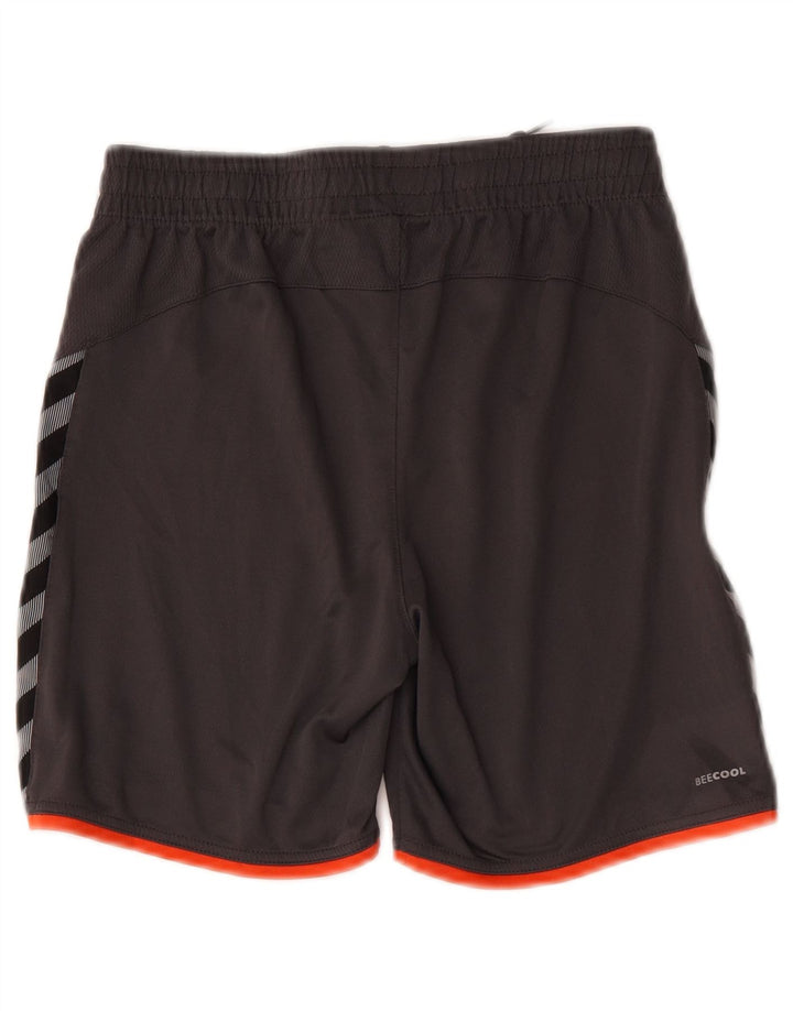 Pantaloncini sportivi grafici Hummel per ragazzi 13-14 anni Poliestere color block grigio