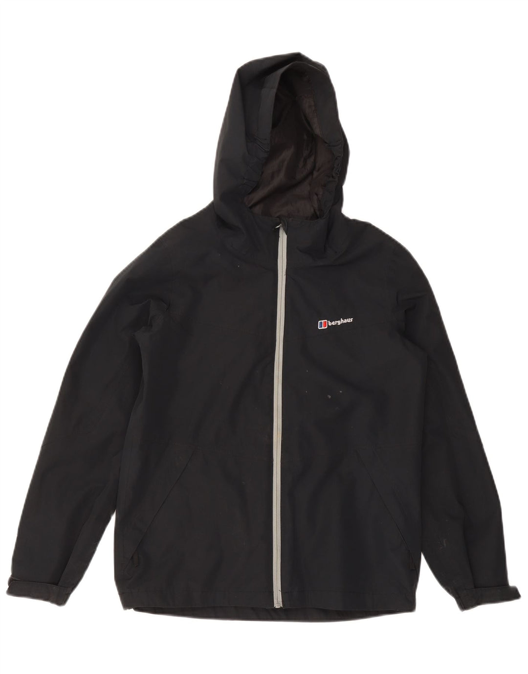 Giacca antipioggia con cappuccio per ragazzi BERGHAUS 11-12 anni in poliestere blu navy