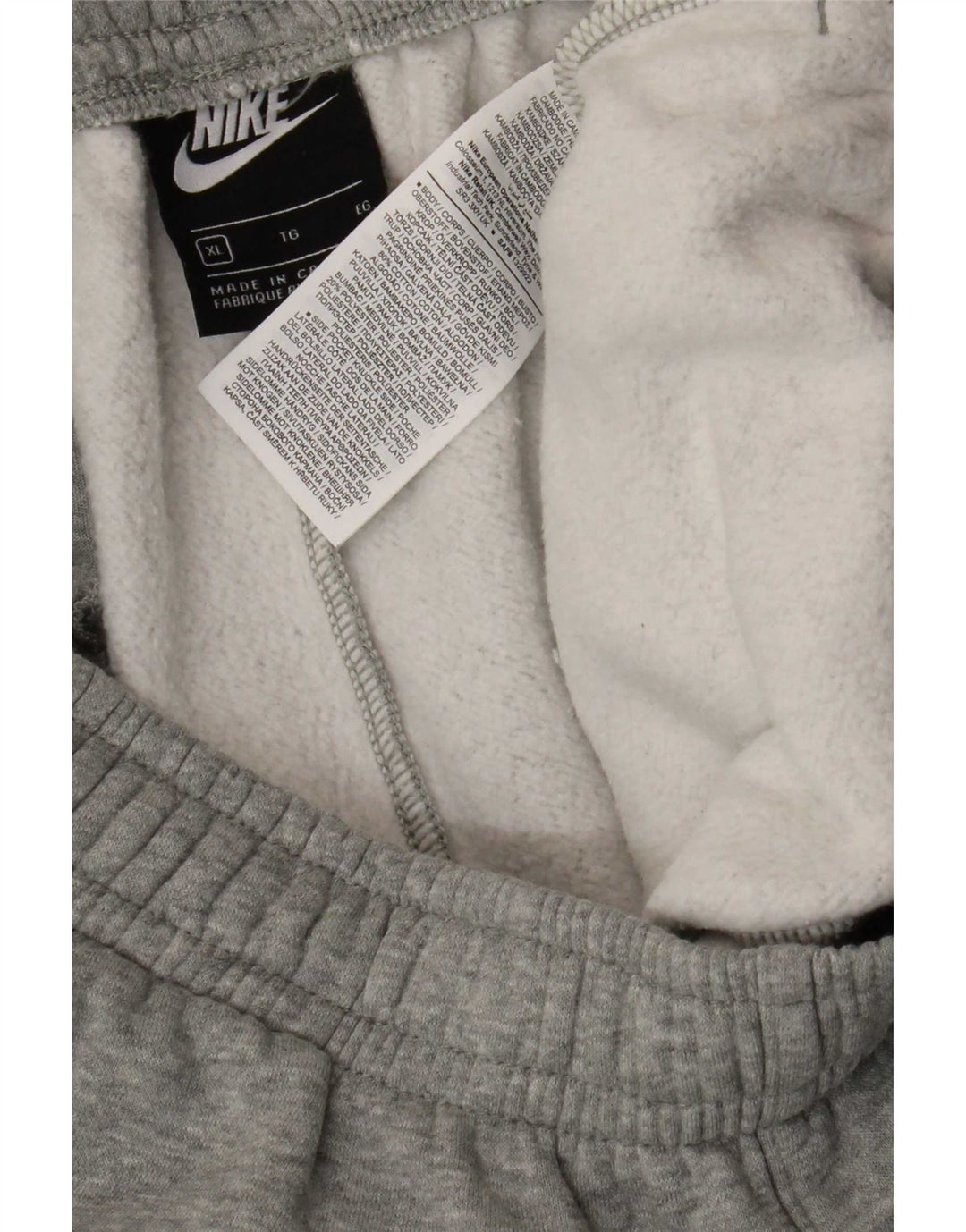 Pantaloni della tuta da uomo Nike Joggers XL in cotone grigio