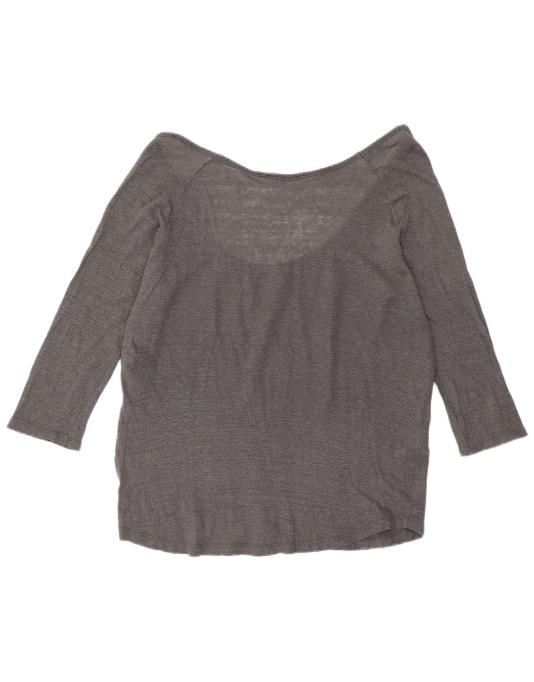 Top Zara Donna Manica 3/4 UK 16 Large Grigio