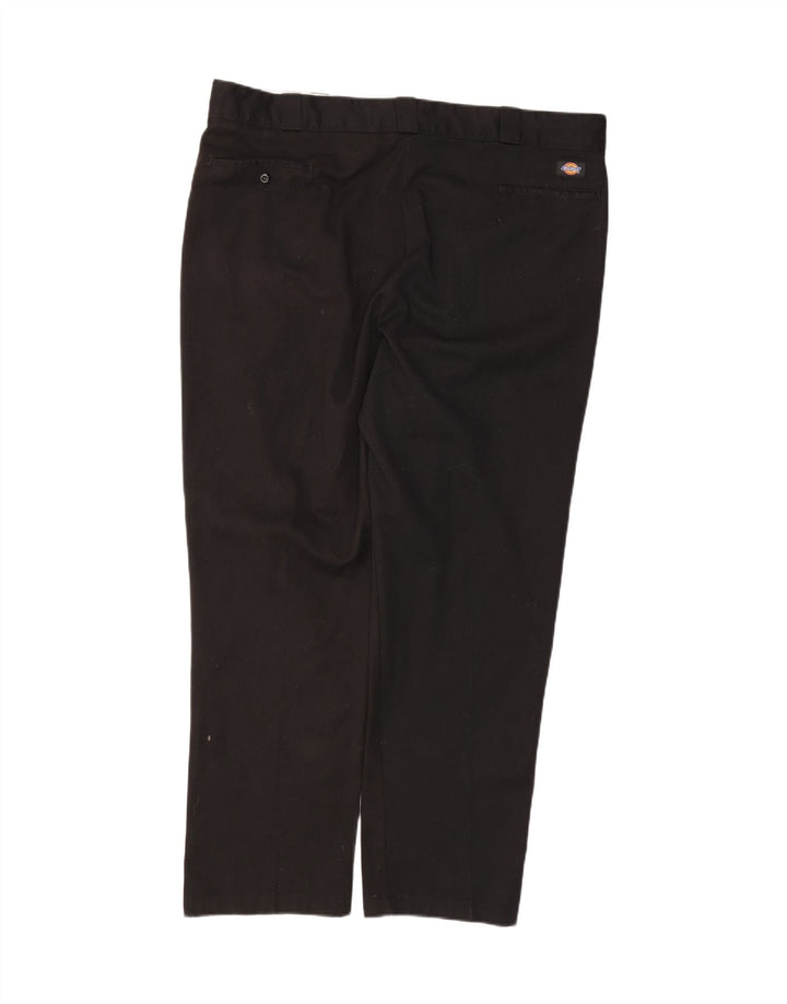 DICKIES Mens Straight Chino Trousers W44 L32 Black Polyester Vintage Dickies and Second-Hand Dickies from Messina Hembry 