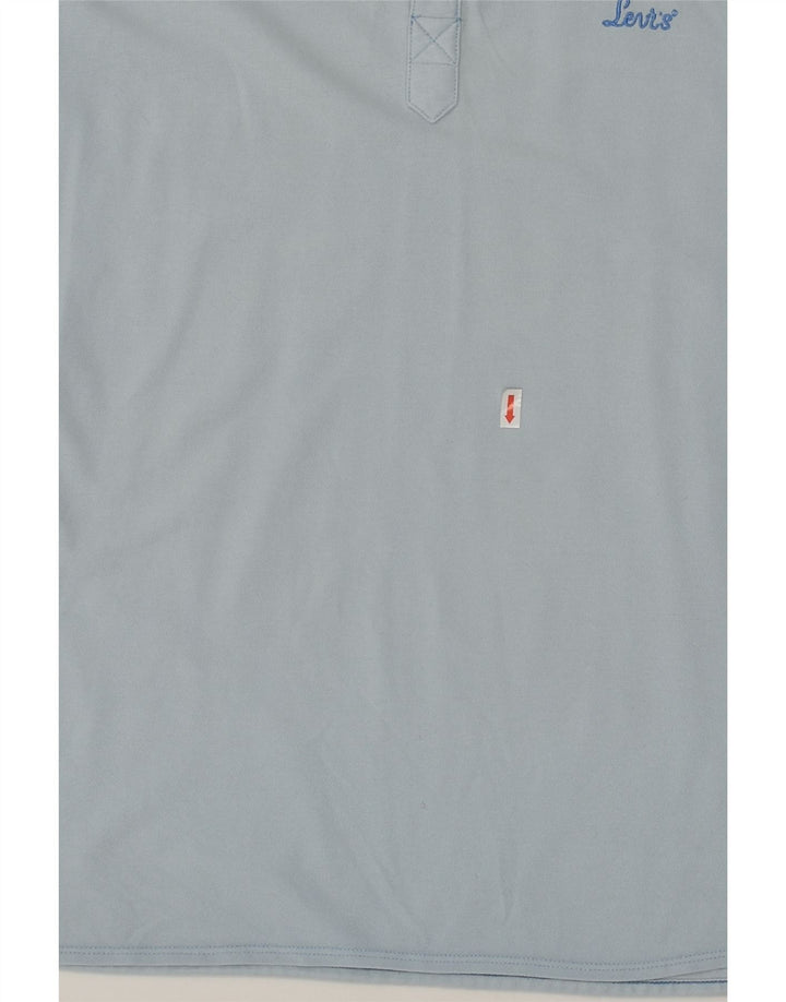 LEVI'S Mens Polo Shirt Small Blue Cotton | Vintage Levi's | Thrift | Second-Hand Levi's | Used Clothing | Messina Hembry 