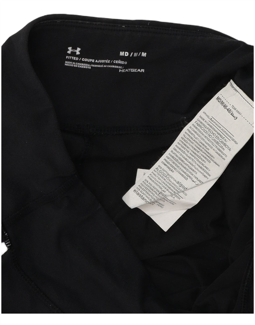 Leggings Heat Gear da donna UNDER ARMOUR UK 12 Medium Black Colourblock